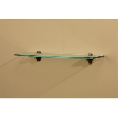 AMORE DESIGNS Amore Designs CPTSLUNACL Concepts Luna Clear Glass Shelf CPTSLUNACL